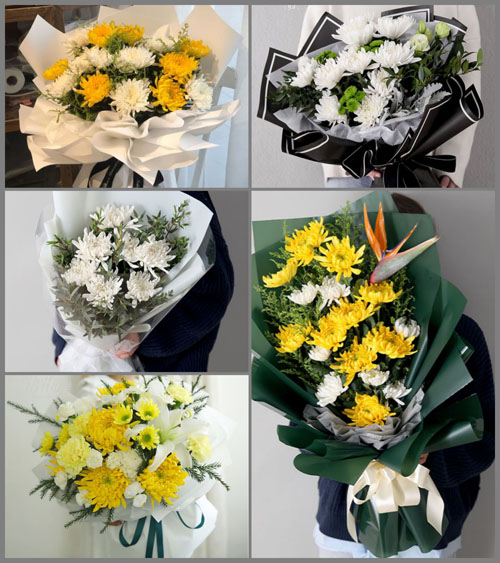 江苏南通如东市双甸镇德银村白事花束代送